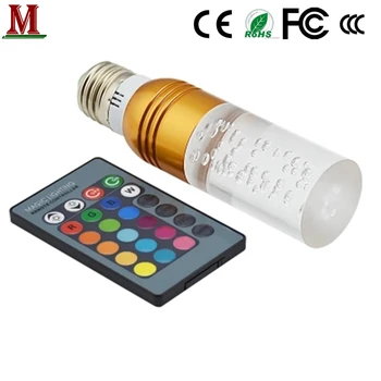 

LED 3W crystal lamp RGB 16 color remote control color change lamp bulb E14/E27GU10/GU5.3 energy-saving lamp colorful lamp