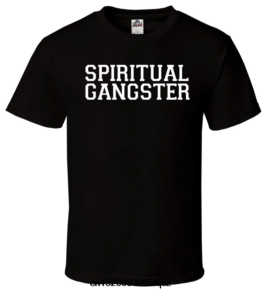 Spiritual Gangster - Mens T-Shirt Black Namaste Workout GymerYoga All Sizes S-2XL Tops Tees Printed Men T Shirt The New | Мужская одежда