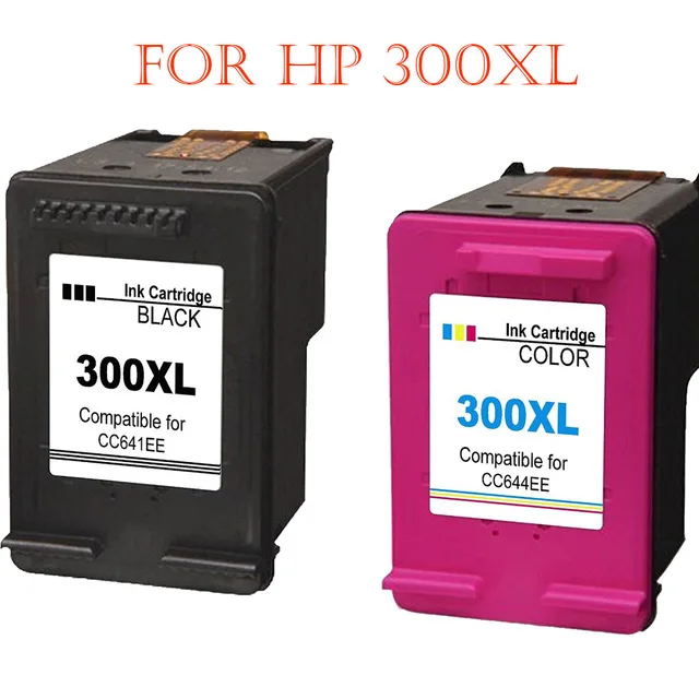 [Hisaint] for HP300 XL 300 XL Ink Cartridge Cheap CC641EE CC644EE Deskjet D2660 D5560 F2420