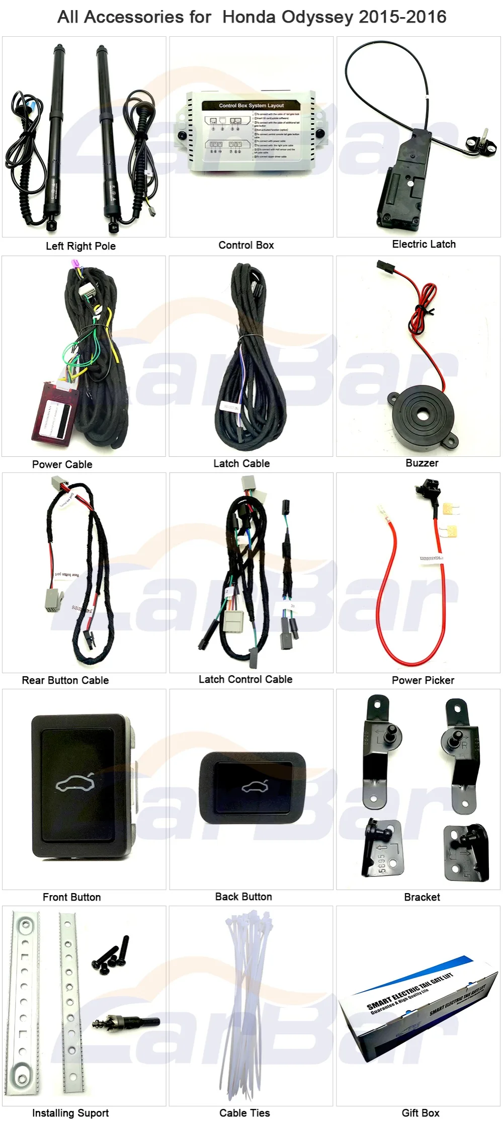 Electric Tail gate lift special for Honda Odyssey 2015-2016 (6)
