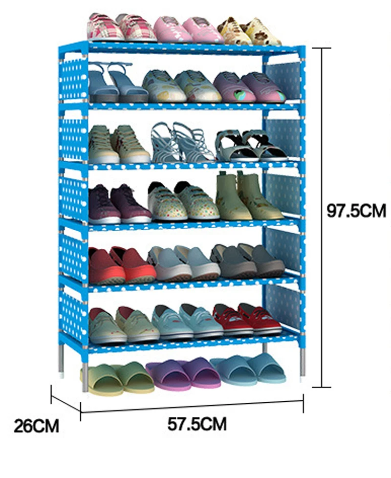 Non-woven 5 Tier DIY assembly Shoes Rack Shoe Cabinets Stand Shelf Shoes Organizer Living Room Bedroom Storage Furniture