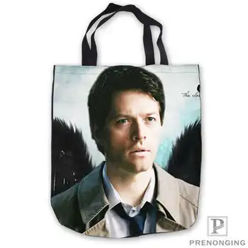 

Custom Canvas supernatural ToteBags Hand Shopping Bag Casual Beach HandBag Casual 180713-06-16
