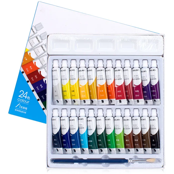 Water Color Paint Set With Water Paint Brush  (2)