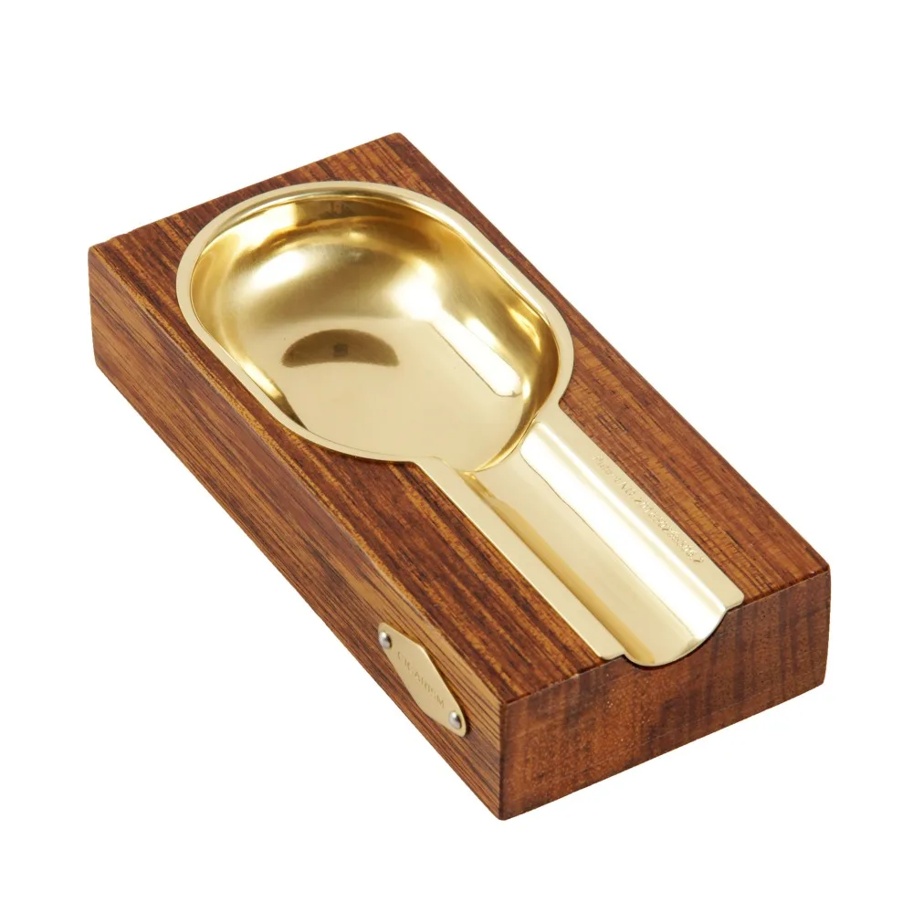 

CIGARISM High-end Merbau Golden Copper Lined Cigar Ashtray 1 Slot