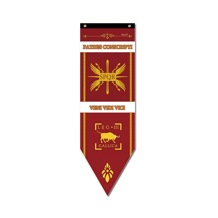 New Caesar Rome empire SPQR Infantry Legions War Banner Home Decor Flag Bar Family decoration Flags S-L cosplay game show props