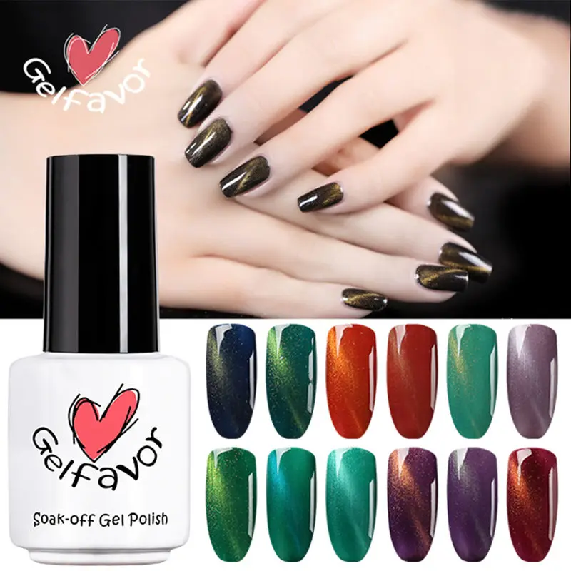 

Gelfavor Magnetic Cat-Eyes Series Gel Nail Polish Colors code C01-30 Gel varnishes UV LED fast dry Semi-permanent for Nail Art