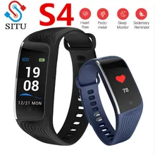 Месте S4 Цвет Экран Смарт IP67 Водонепроницаемый сердечного ритма Фитнес трекер умные часы-браслет с несколькими спортивных режимов