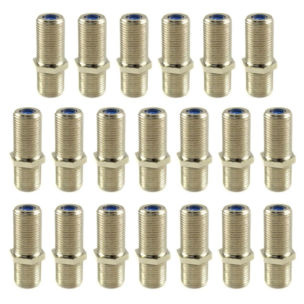 20 pcs Barrel Cable Connector satellite Dish DirecTV Coax HD TV F type antenna adapter RF