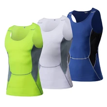 Yuerlian US местная 3 шт. фитнес-Тренировка мужской Рашгард Тренажерный зал Бодибилдинг Быстросохнущий Открытый Бег Жилет Мужская футболка