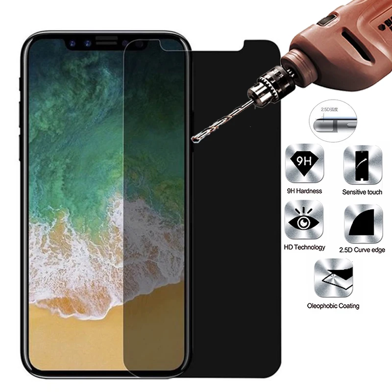 Anti Privacy Protection Film for Apple iPhoneX 10 8 7 6 6s Anti Peeping