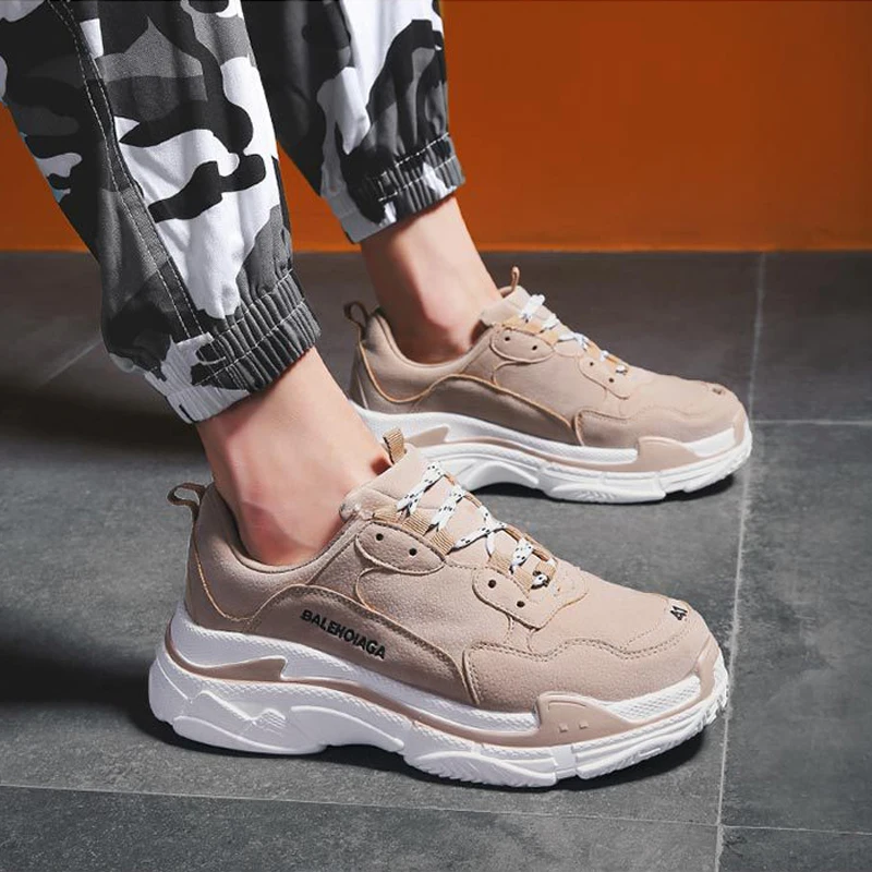 

2018 new breathable comfortable men's fashion men's high quality wear sports shoes running shoes