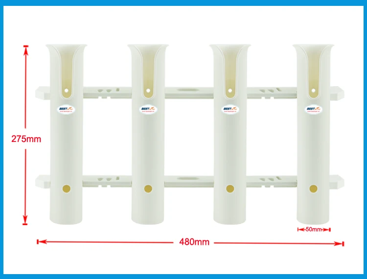 Boat-Marine-Yacht-Kayak-Vertical-4-Tube-Fishing-Rod-Rack-Holder-Organiser-Pole-Tube-Mount-Bracket