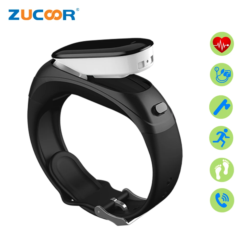 

ZUCOOR Smart Bracelet Bluetooth Headset Blood Pressure Pulse Monitor Wristband Fitness Tracker Bracelets Band Sport Pedometer