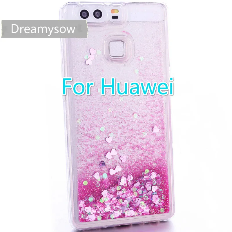 

For Huawei P10 Plus P8 P9 Lite Psmart mate10 Nova 2i 3e Dynamic Glitter Sand Quicksand Cover For Huawei P10 Lite P20 Pro Lite