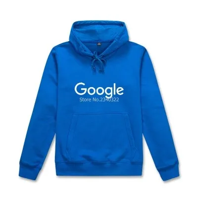 Зимняя Осенняя Толстовка компании Google после программиста с капюшоном пальто для мужчин и женщин куртка - Цвет: Синий