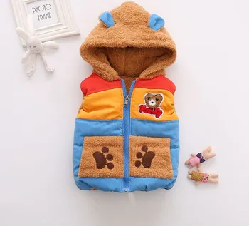 

New 0-2years Warm baby boys' Cartoon Vest Size COAT ME0033