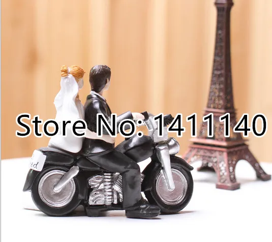 Figurines De Gateau De Mariage Moto A Emporter Pour Couple Mariee Et Marie Aliexpress