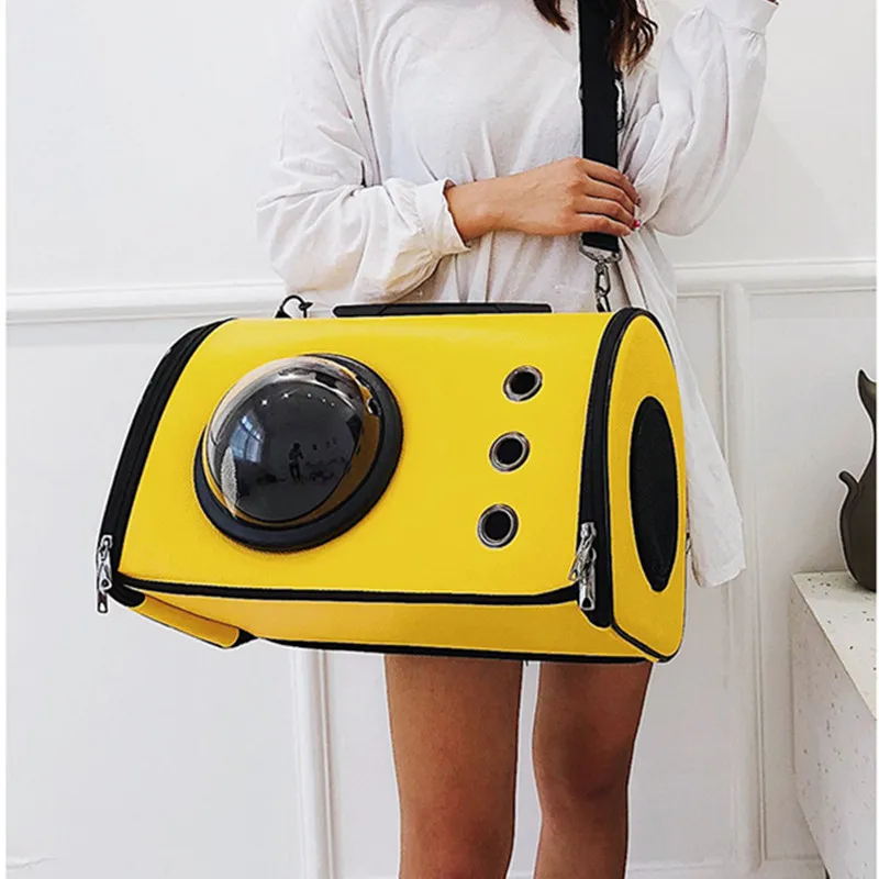 

Portable Travel Pet Carrier Backpack,Space Capsule Bubble Design,Waterproof Handbag Backpack for Cat and Small Dog JunZ5