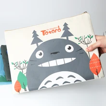 1 шт. каваи для подачи продуктов Тоторо молния Оксфорд A4 папка для документов сумка для документов Канцелярские большой емкости 33X23,5 см