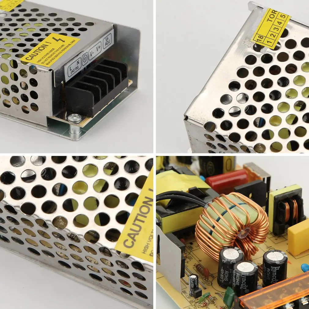 DC12V 24 Вт/2A 60 Вт/5A 180 Вт/15A 250 Вт/20A 360 Вт/30A импульсный источник питания трансформатор AC