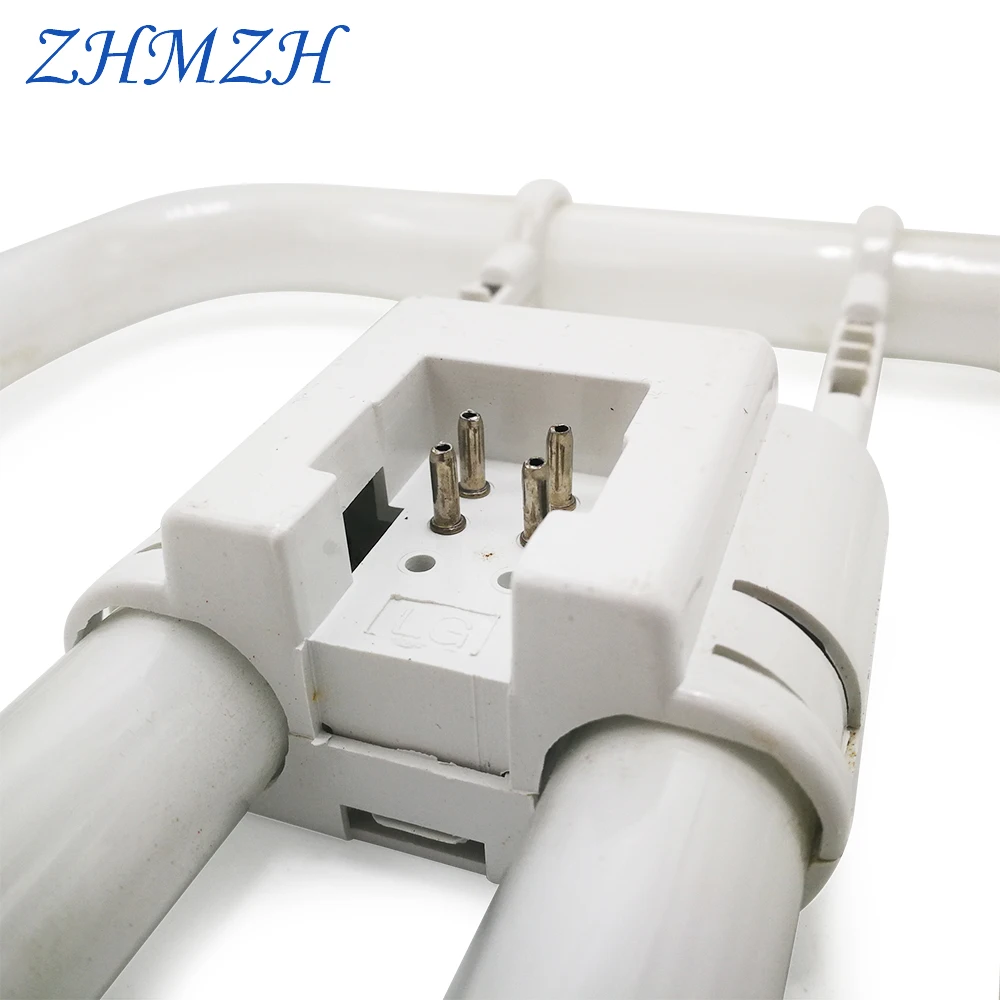 220V 2D Four-pin Butterfly Lamps 10W 21W 38W Four Needle Butterfly Tube Tricolor Energy-saving Lamp Fluorescent Light Bulb fluorescent light tubes