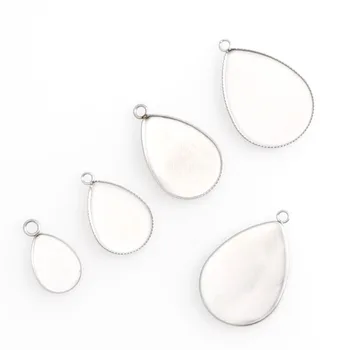 

A Variety Of Stainless Steel Pendants Convex Round Inset Bezel Jewelry Production Components Base Blank Bezel Jewelry Production
