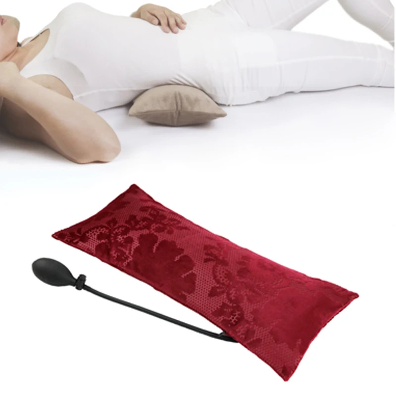 Inflatable pillow red