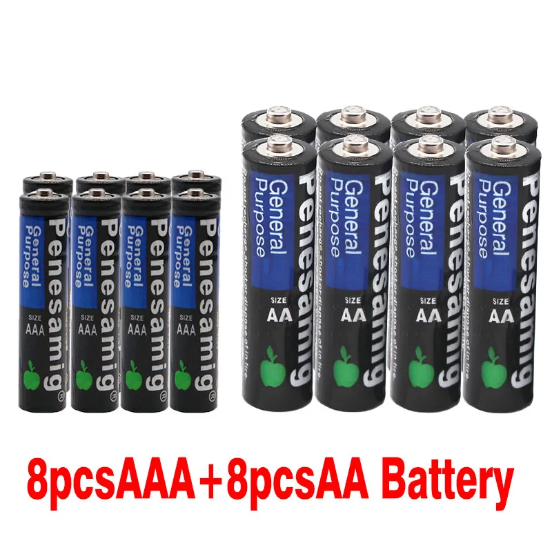 8~ 60 шт Новая 1,5 V AAA батарея 3a Щелочная цинковая углеродная LR03 SUM4 и 1,5 v aa батарея 2a Щелочная сухая батарея