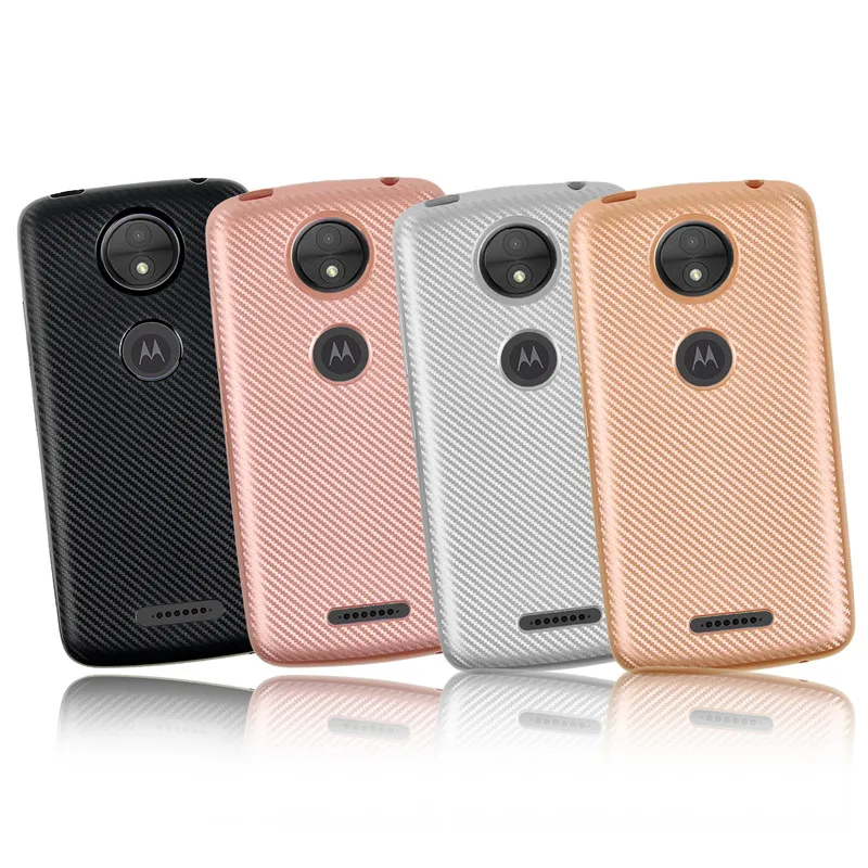 

For Motorola Moto C Plus 5.0" Case Colored Carbon Fiber Gel Soft Back Cover Phone Case for Motorola Moto C Plus Soft Shell Cover