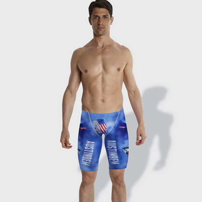 AUSTINBEM breathable men 's swim trunks 2018 new men professional