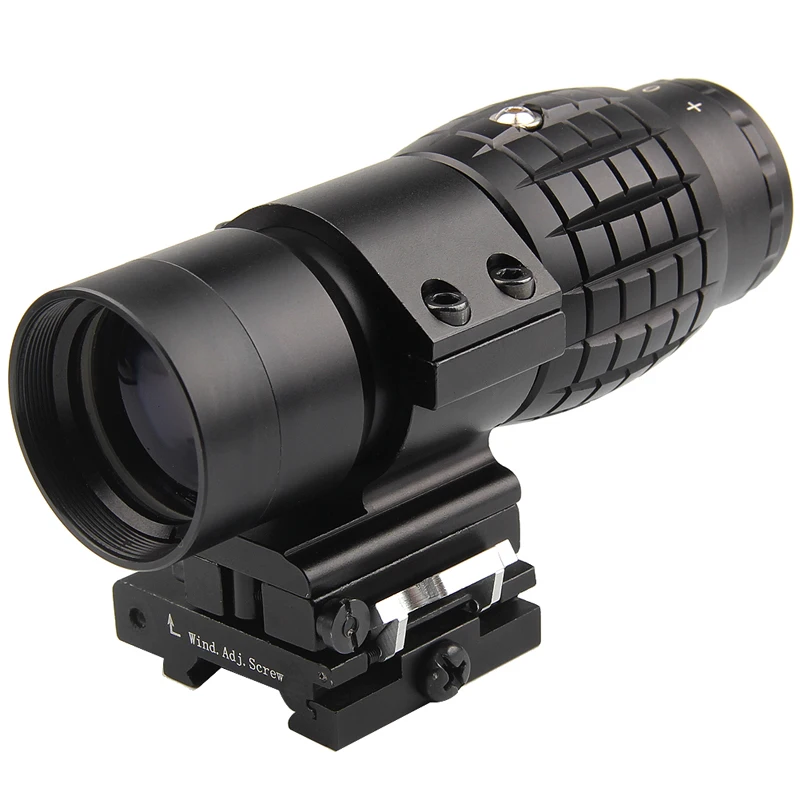 Тактический прицел Лупа 3x30 мм оптический для прицела Aimpoint с откидной на боковую