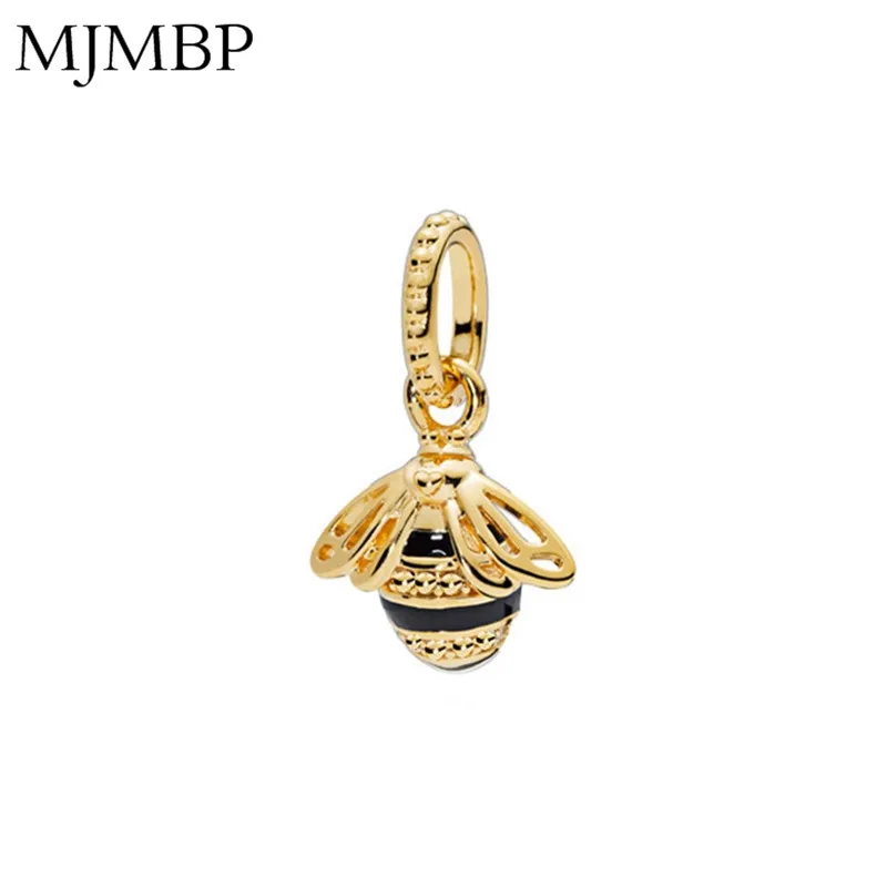 

New Gold Metal bee DIY Pendant Charms Nice Fashion Beads Fit Pandoraa Gift For Bracelet & Necklaces Jewelry making Women Gifts