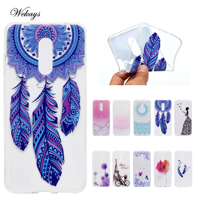 

Wekays For Xiaomi Redmi 5 plus Cartoon Paris Dandelion Windbell Soft Silicone TPU Fundas Case For Redmi 5 Coque Cover Cases Capa