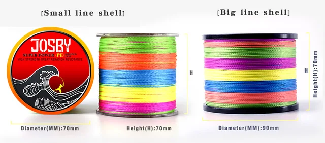 Josby Braid Fishing Line 8 Strand 300m 500m 1000m 150m100% Pe