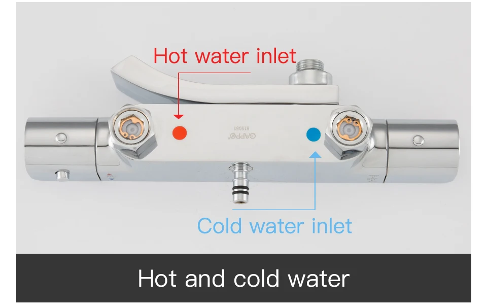 GAPPO латунный Смеситель для ванны термостатический дождевой теплый холодной воды смесители для душа Ванная комната безопасность теплая