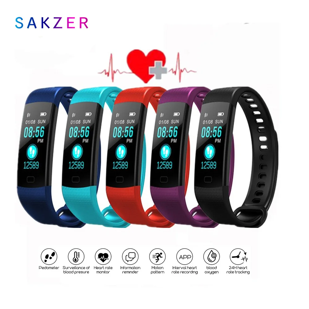 y5 smart watch activity heart rate tracker