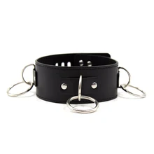 Cuero de LA PU Cuello Servidumbre Arnés Collares con Anillo Fetish Coquetear Juguetes Sexuales para Las Mujeres Adultas Juego Juguetes Eroticos
