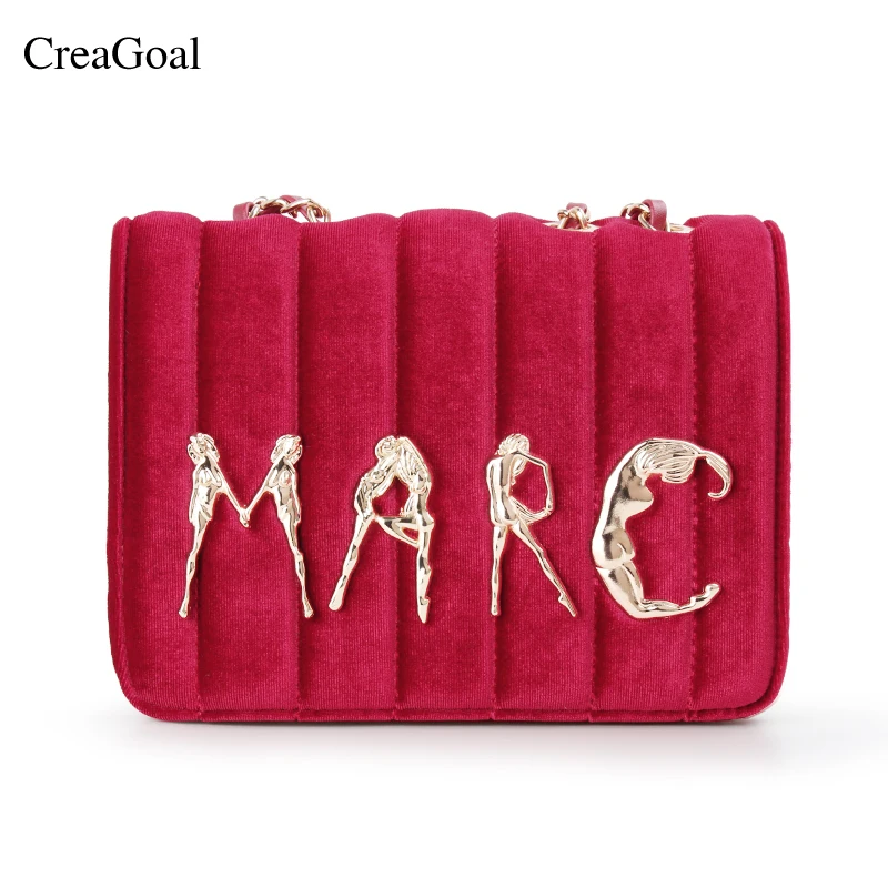 

famous brand woman bags 2018 Ladies Velvet Bag handbags Female Crossbody Bag Girls Teenager Chain Shoulder Bags Sac a main Tote