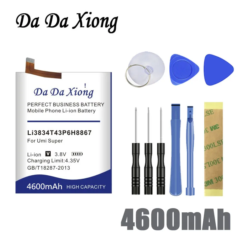 

Da Da Xiong 4600mAh Li3834T43P6H8867 Battery for Umi Super Phone battery