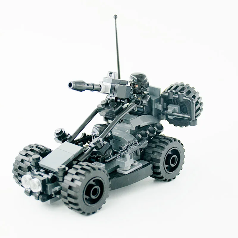 

Hot Sale Military German Tiger Tank Armored Building Blocks Compatible Army WW2 Soldier Weapon Bricks Children Toys X295