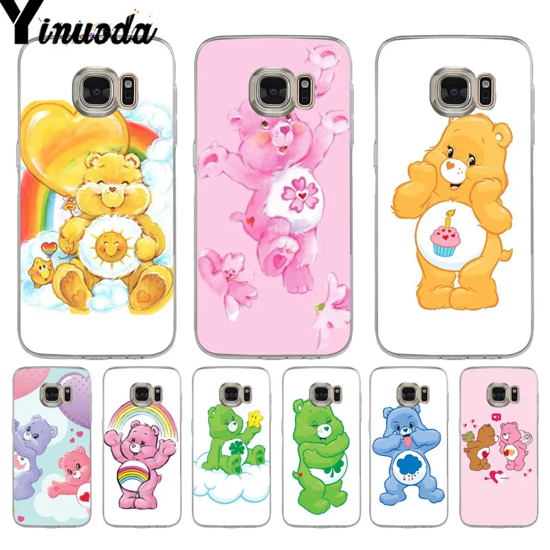 

Yinuoda Cute Cartoon Care Bears Cute Phone Accessories Case for samsung galaxy S9 S7 S6 edge plus S5 S9Plus S8 plus case