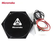 Micromake 3D Части Принтера Принтера Тепла кровать с 12 В Питания Обновлен Набор