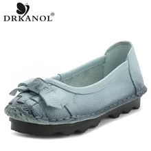 DRKANOL/Осенняя повседневная обувь на плоской подошве; женские лоферы на плоской подошве; винтажные мокасины из натуральной кожи ручной работы на мягкой подошве; женские туфли на низком каблуке