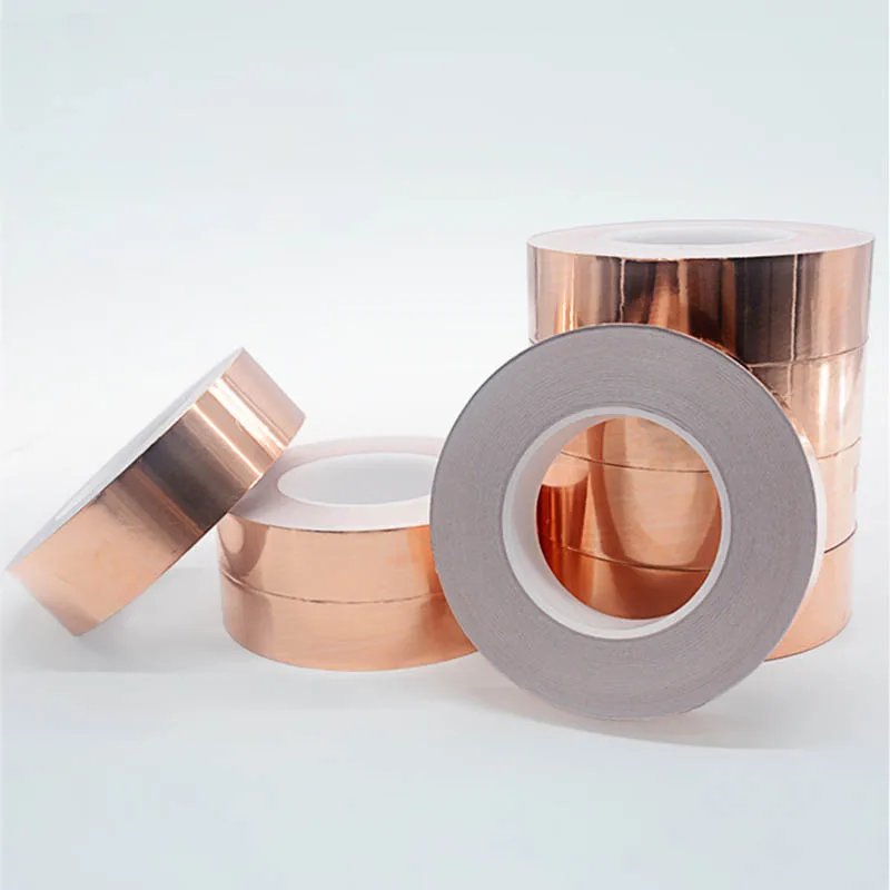 

30mm*4m Conductive Slug Tapes With Single Adhesive Copper Foil Tape EMI Repellent Shield Strip For Guitar DC120