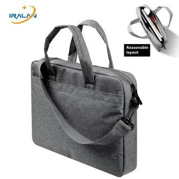 

Laptop bag 13 14 15 inch linen shoulder handbag Computer for Dell 15.6 Case Waterproof Women men Notebook bag