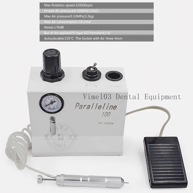 Стоматологический лабораторный Полировальный Инструмент украшения для зубов полировальная машина шлифовальная гравировка Paralleline100 воздушная турбина