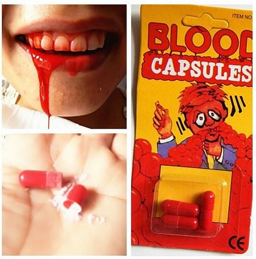 

Spray Blood pills amazing Toy Gift Joke Prank Trick Fun joke April Fool's Day special present TOY creative gift Brandnew gifts