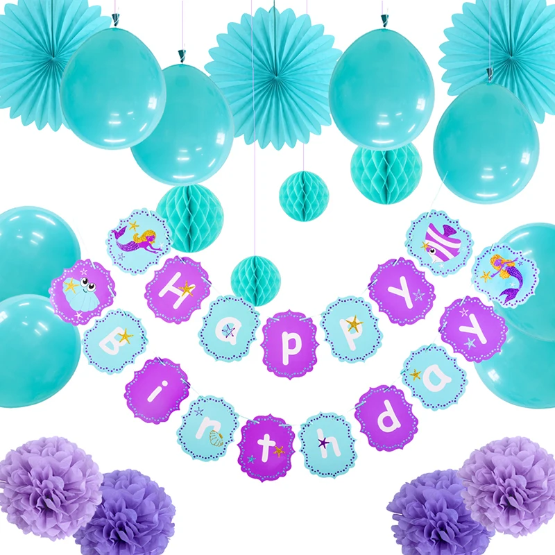 

20pcs Under The Sea Party Decoration Mermaid Table Centerpiece Kids Birthday Party Supplies Decoration Party Favors Centerpieces