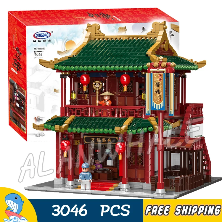 

3046pcs China Town Creator Street Roadhouse 01022 Model Building Blocks Toys Bricks Compatible With Lego