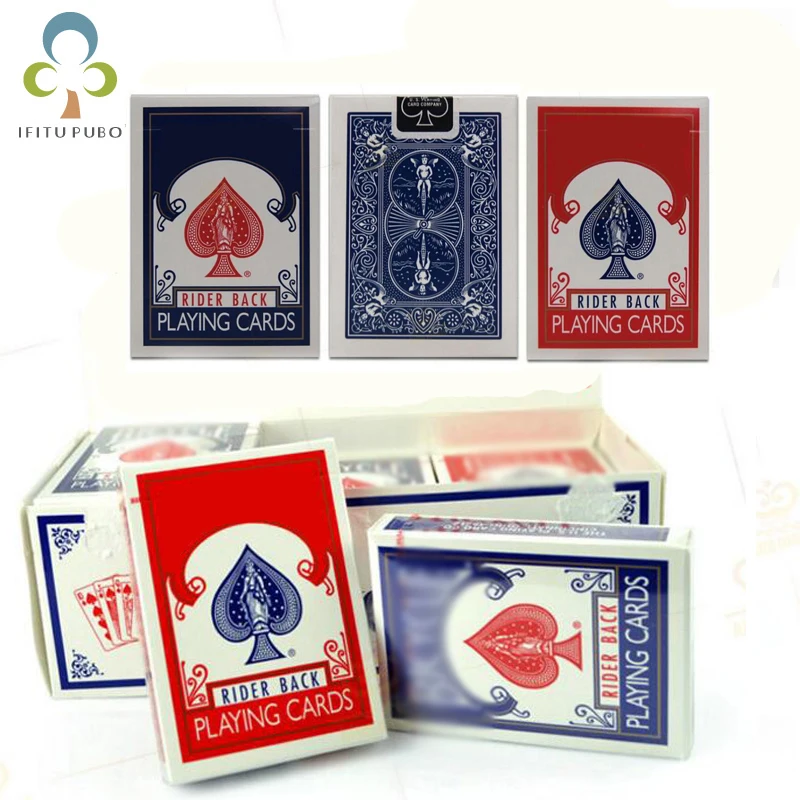 1pcs Magic Poker Blue or Red Magic Regular Playing Cards Rider Back